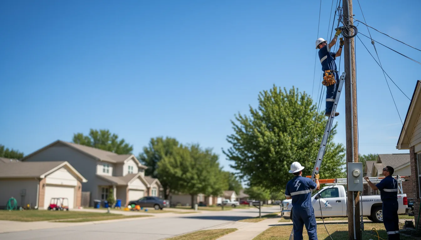 Residential electrician providing installation services in Walton, KS